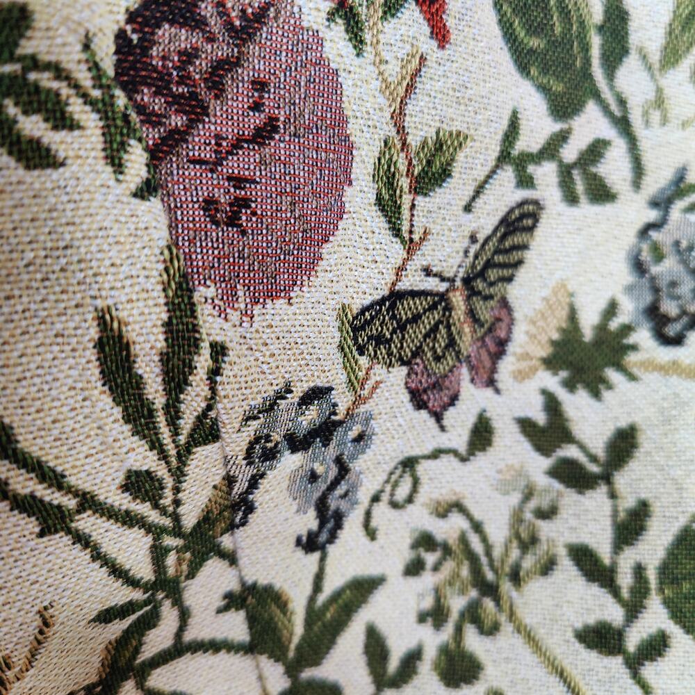 Brocade Tapestry Corset Tank M Botanical Floral Milkmaid Cottagecore - Picture 4 of 7